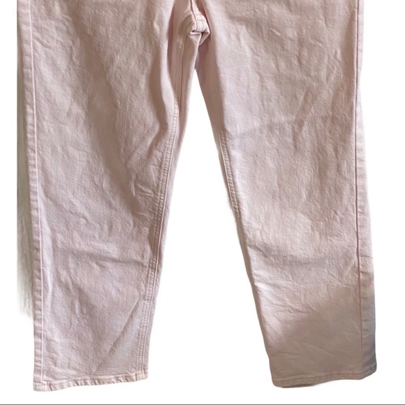 NWT Rebecca Minkoff Pink Dominica Cropped Straight Leg High Rise Jeans Size 28 - Picture 6 of 15